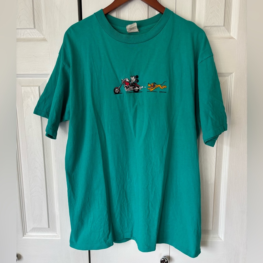 Mickey & Co Disney by Goodmark Apparel Men’s Teal T Shirt Size XL